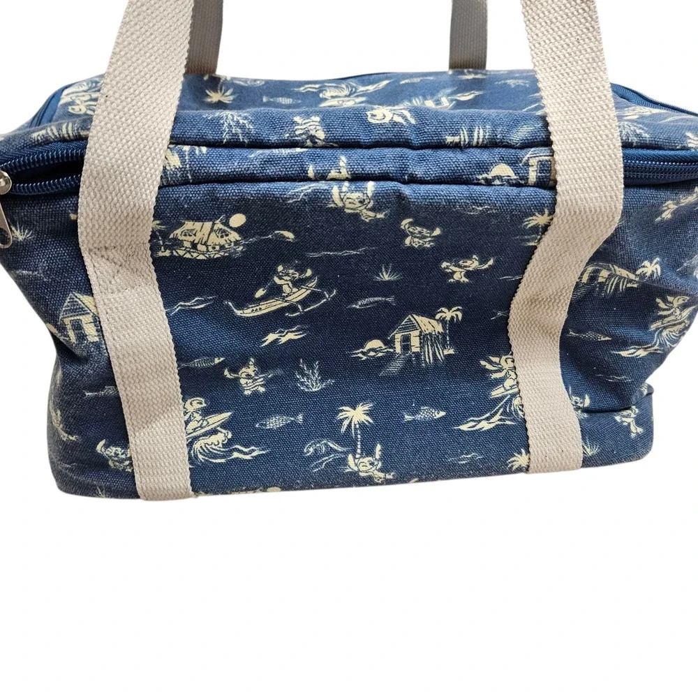 Disney Stitch Lilo & Stitch Hawaiian‎ Print Insulated Lunch Bag Tote Cooler